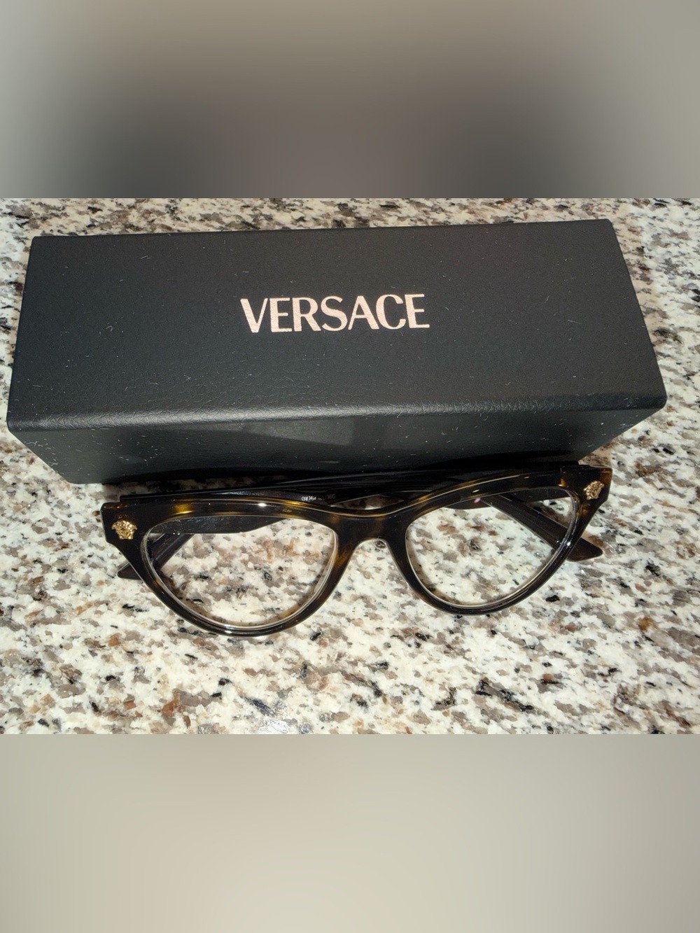 Versace VE3364U Tortoise Shell Cat Eye Frames – Medusa Logo – With Case - Picture 1 of 14